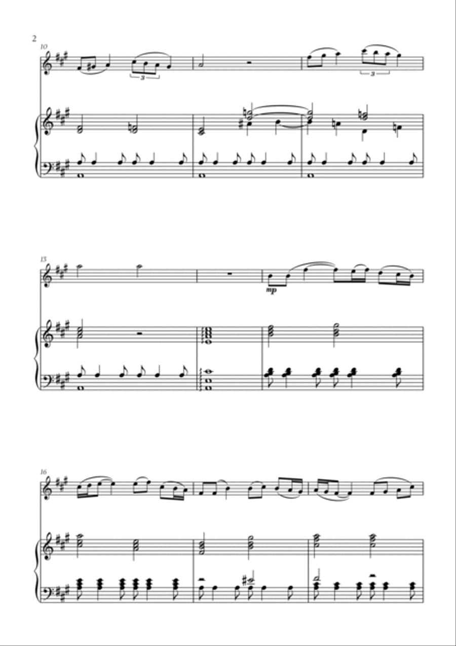 Polovtsian Dance (from Prince Igor) (for Flute and Piano) Flute Solo scores gallery preview page 2