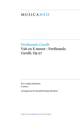 Vals en E menor-Ferdinando Carulli