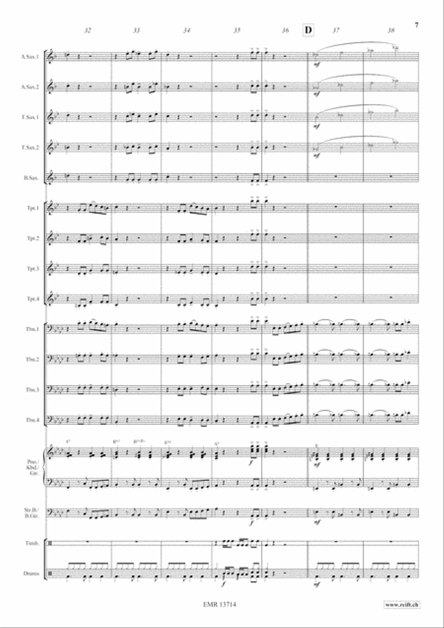 Hibiscus Cha Cha Hibiscus Cha Cha Big Band scores gallery preview page 8
