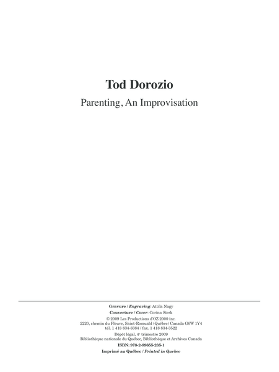Parenting, An Improvisation Classical Guitar scores gallery preview page 1