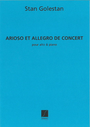 Book cover for Arioso et Allegro de concert