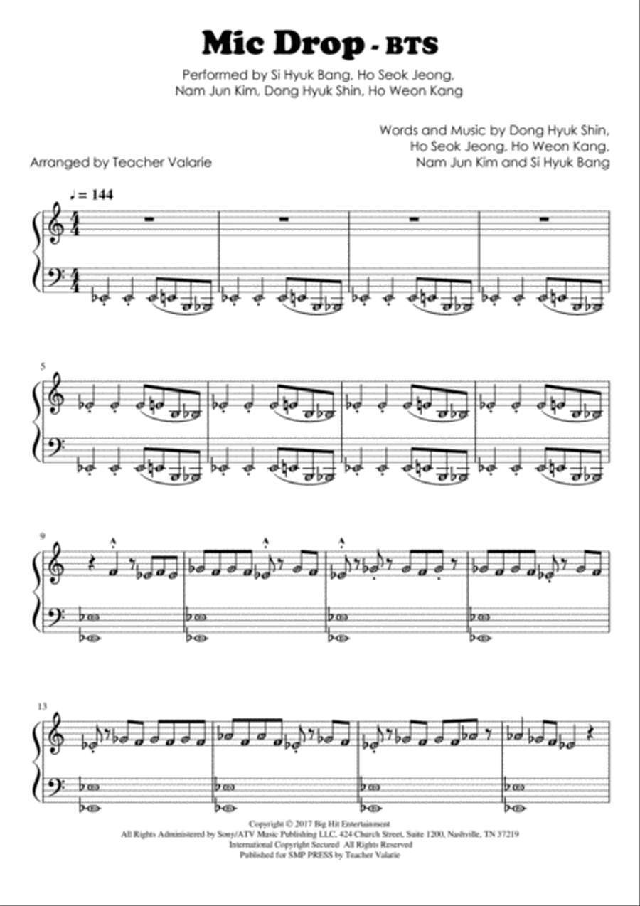 Mic Drop Voice scores gallery preview page 1