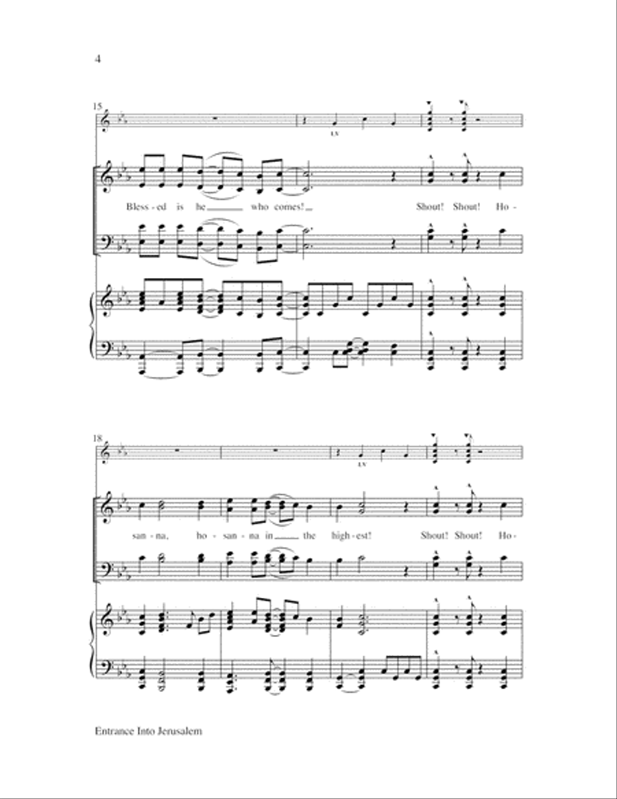 Entrance into Jerusalem 4-Part scores gallery preview page 5