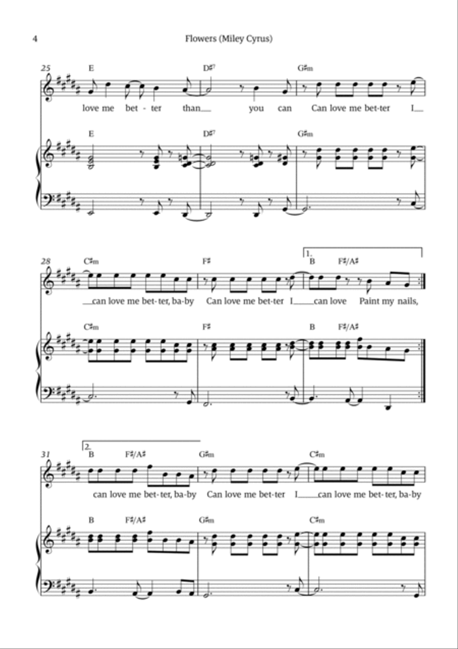 Flowers Flowers Voice scores gallery preview page 4