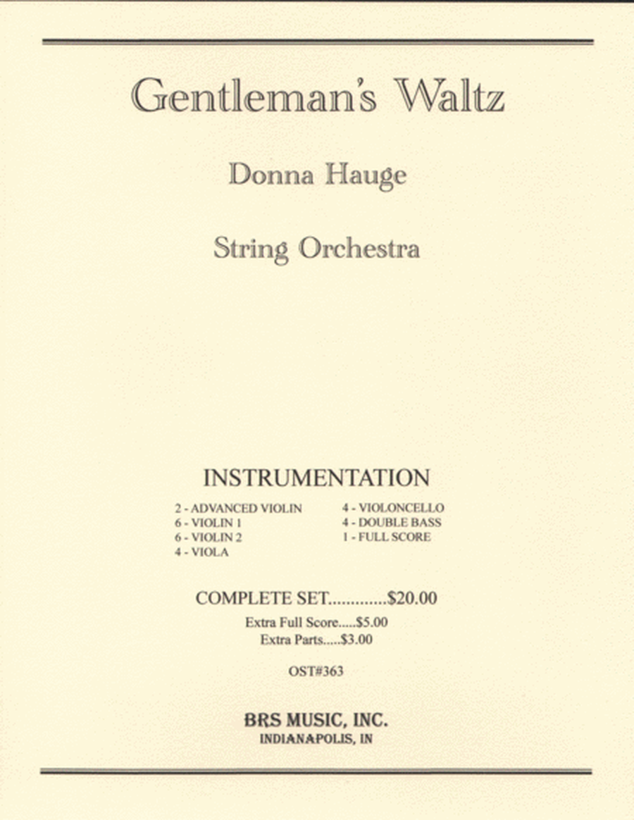 Gentlemen's Waltz image number null