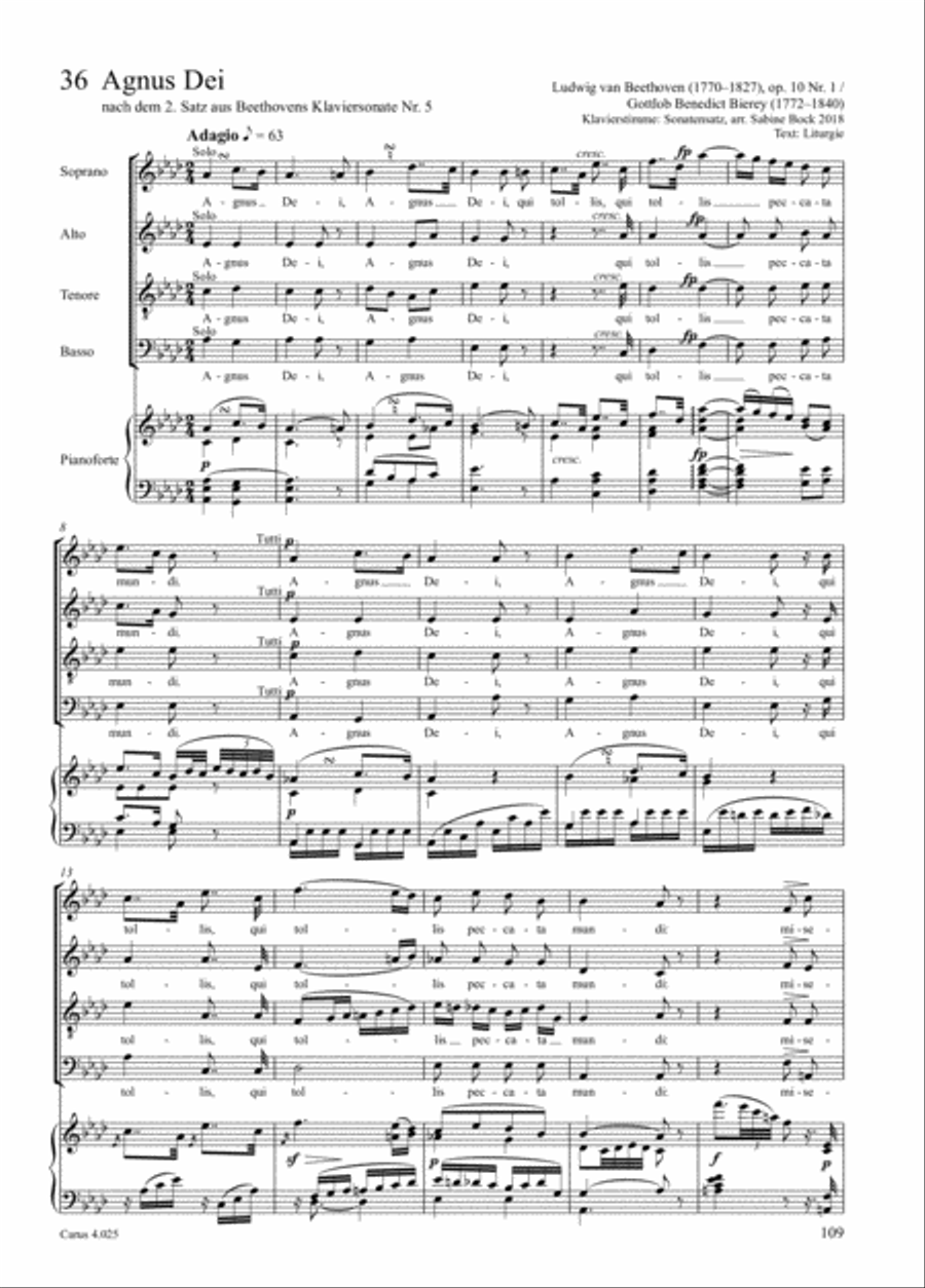 Choral Collection Beethoven Choir scores gallery preview page 11