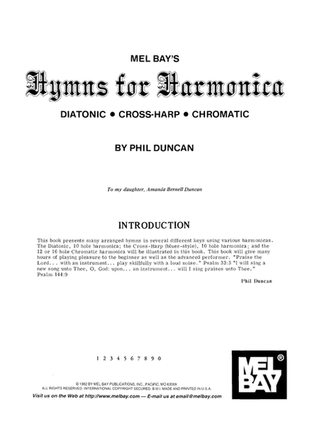 Hymns for Harmonica by Phil Duncan Harmonica - Digital Sheet Music