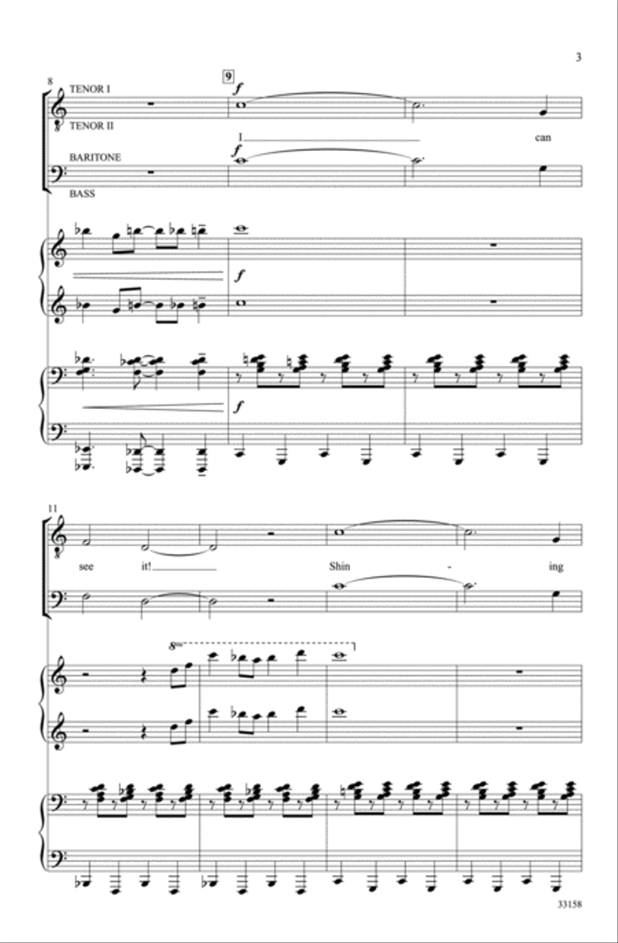 I Can See It Men's Choir scores gallery preview page 3
