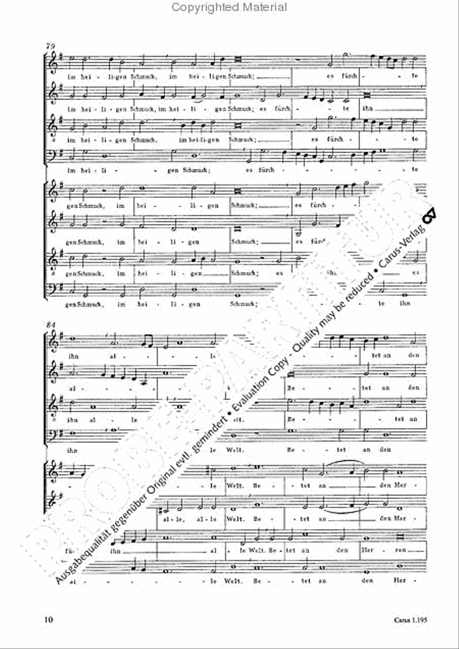 Psalm 96 4-Part scores gallery preview page 11