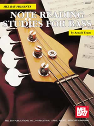 Book cover for Note Reading Studies for Bass