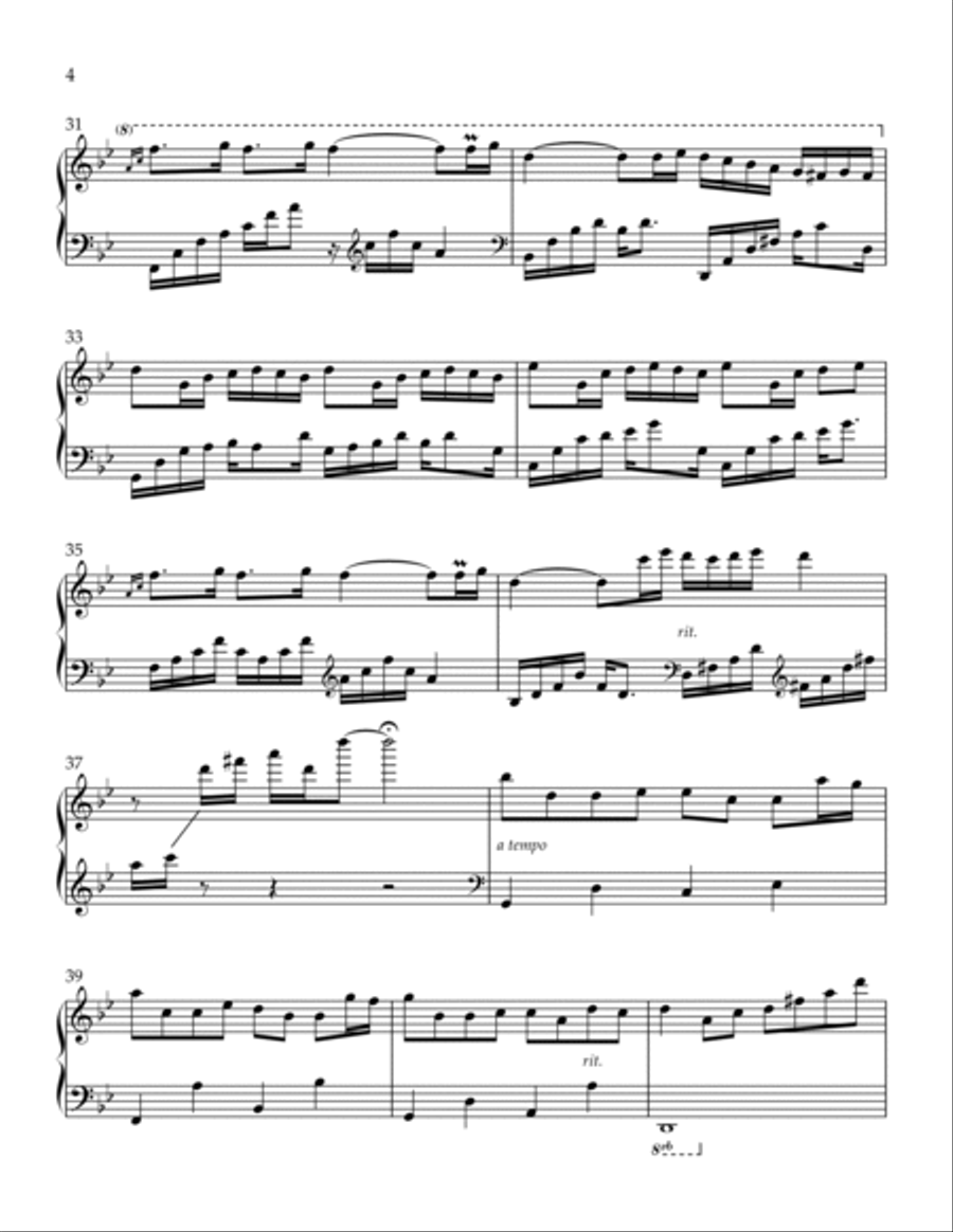 Mariage D'amour Piano Solo scores gallery preview page 4