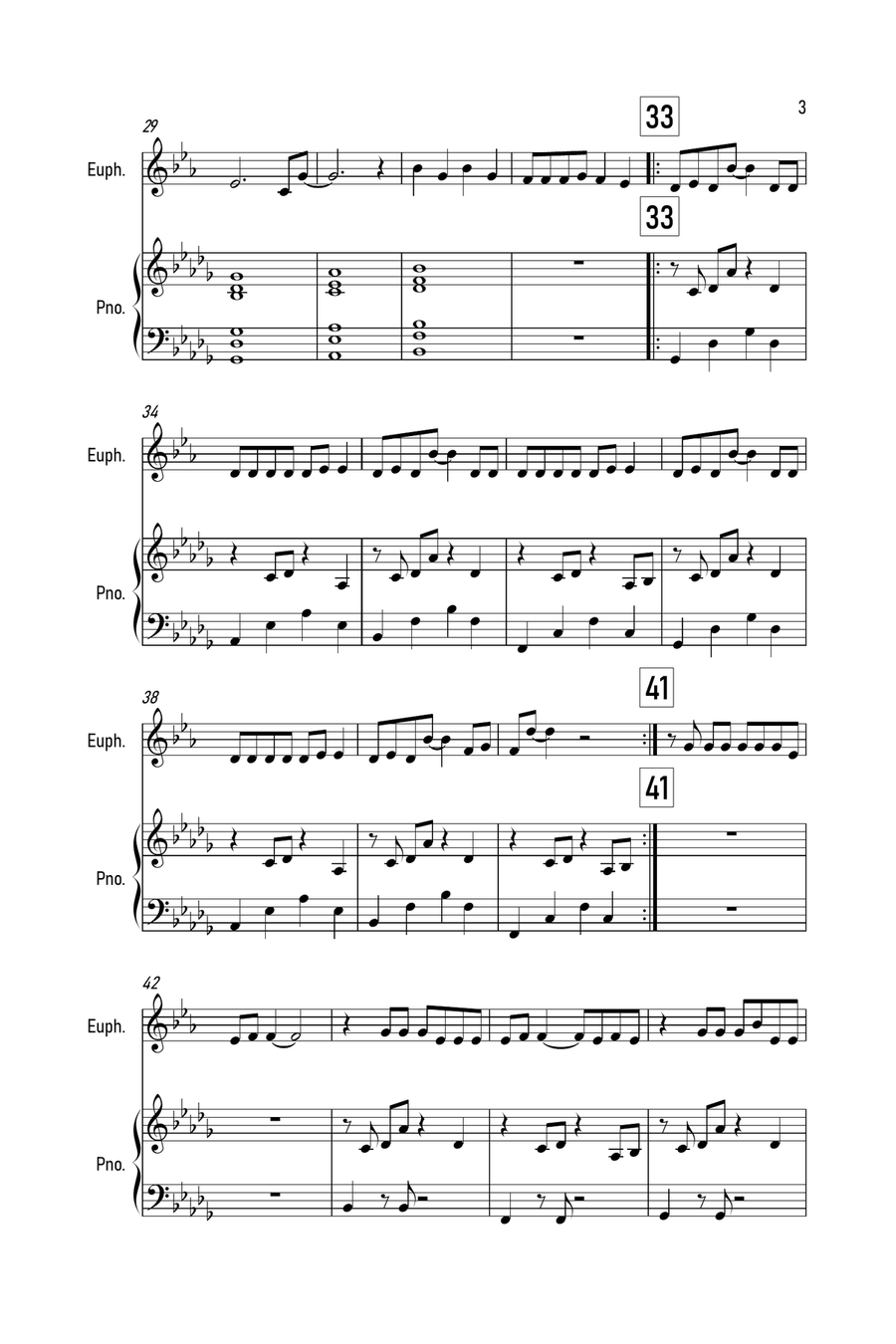 Stay Euphonium scores gallery preview page 3