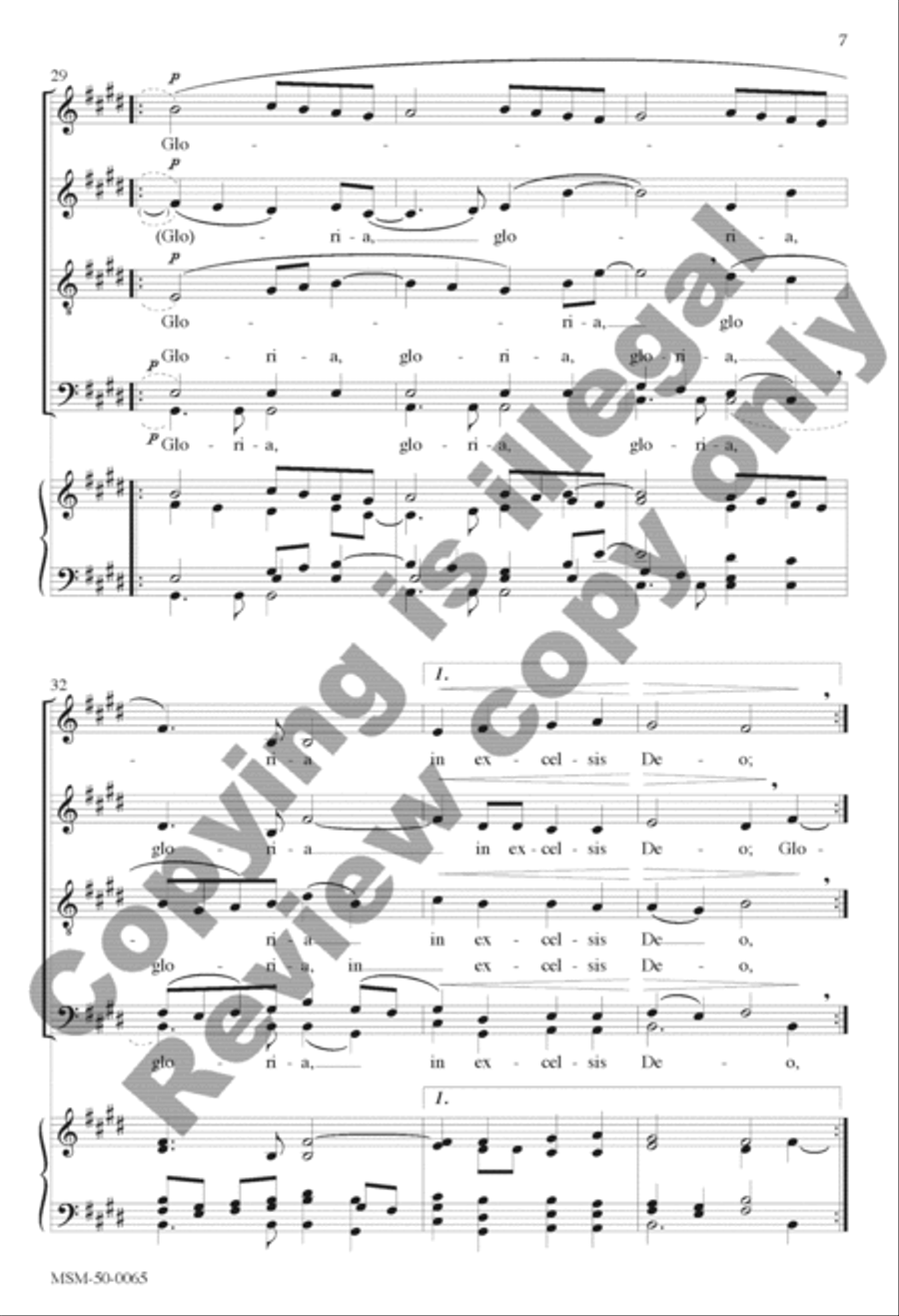Angels We Have Heard on High Divisi scores gallery preview page 7