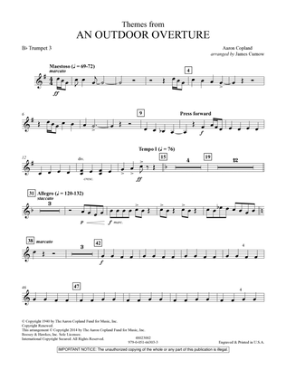 Themes from An Outdoor Overture - Bb Trumpet 3