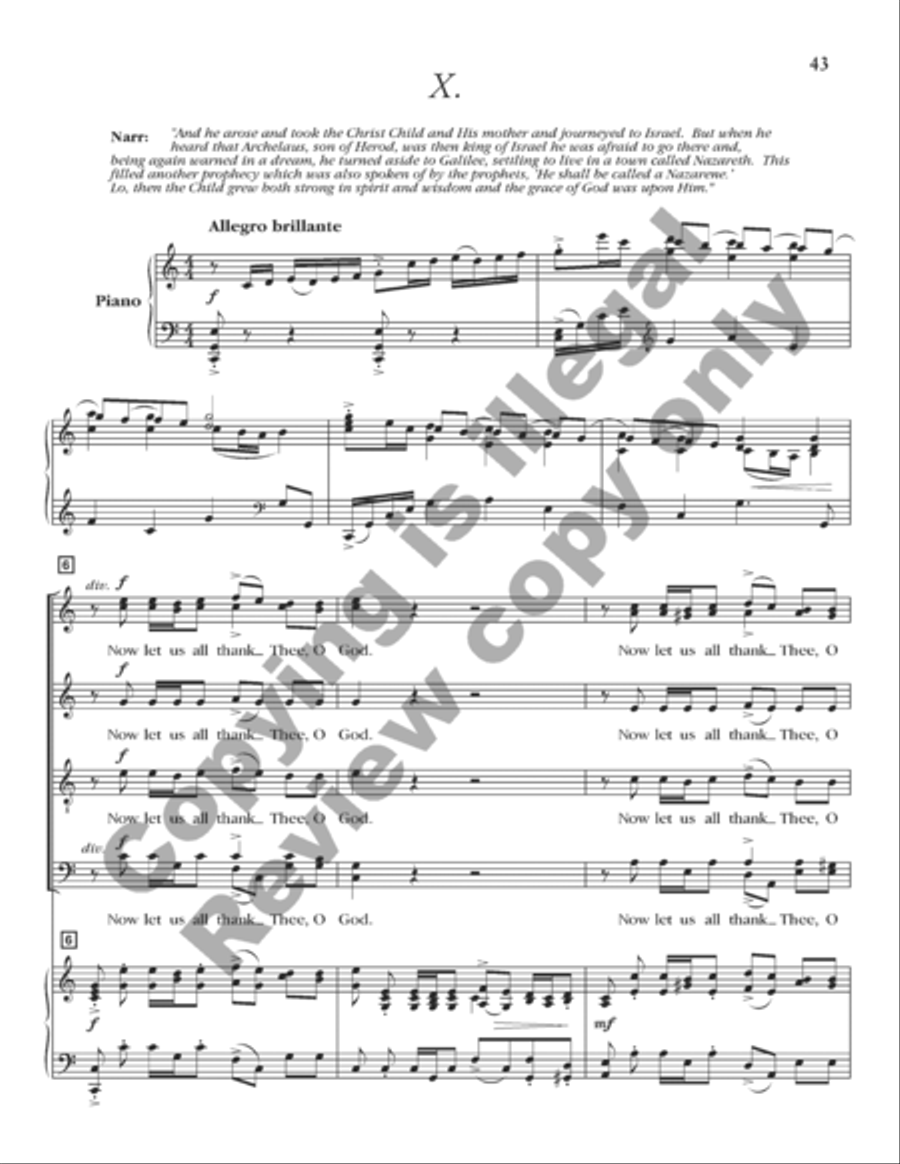 A Savior Is Born (Cantata) (Choral Score) 4-Part scores gallery preview page 21