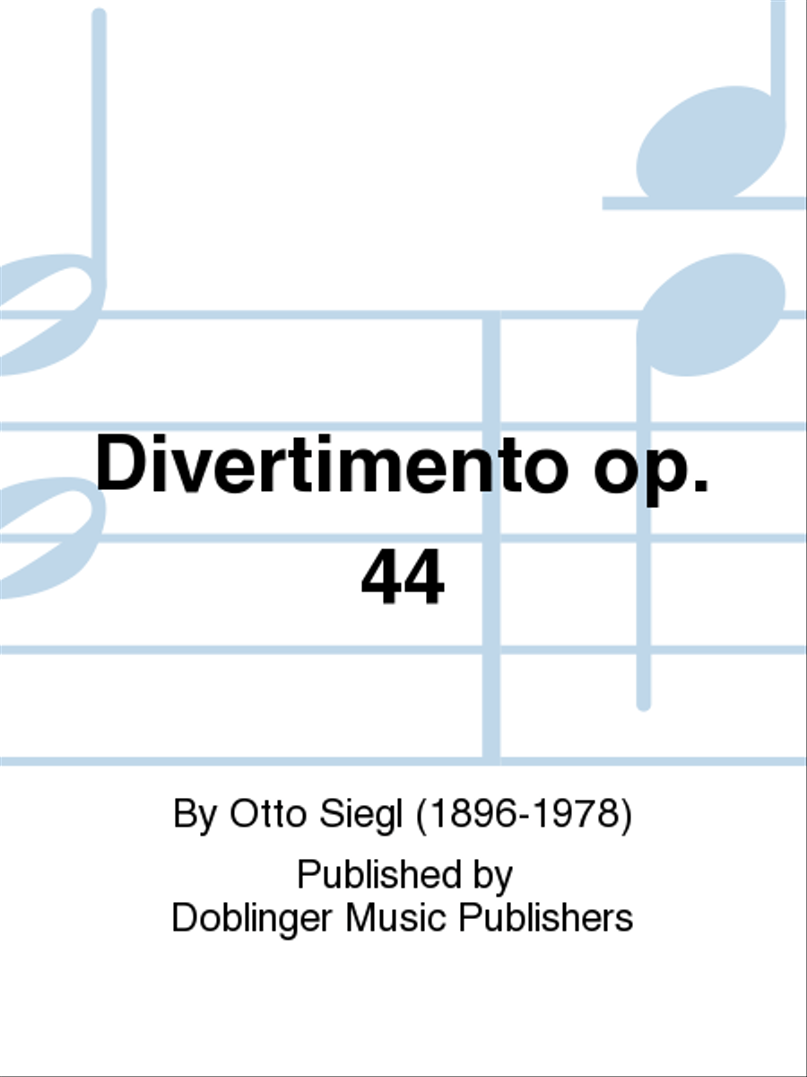 Divertimento op. 44 String Trio scores gallery preview page 1