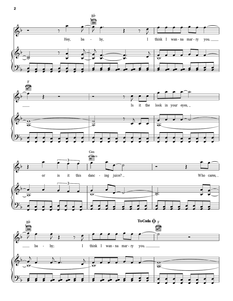 Marry You Marry You Acoustic Guitar scores gallery preview page 2