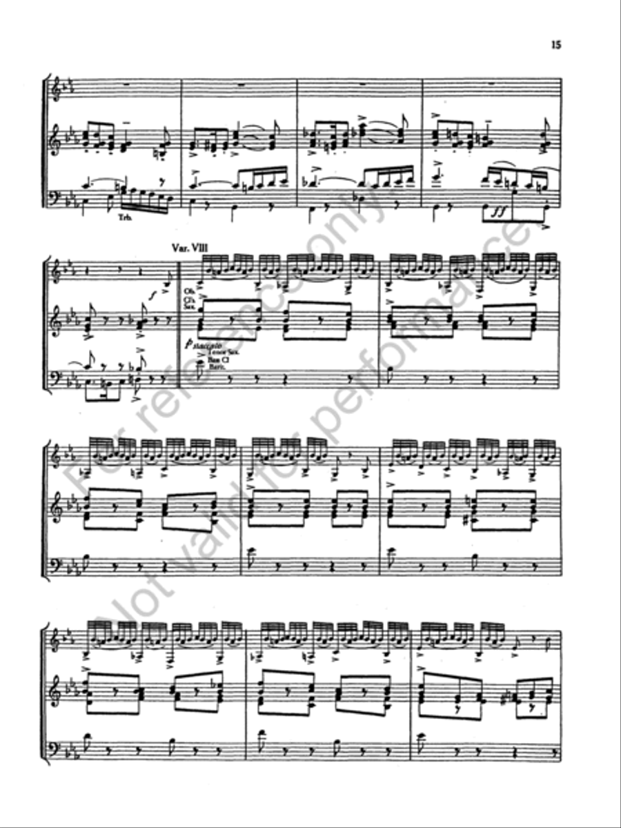 Carnival of Venice Concert Band scores gallery preview page 16