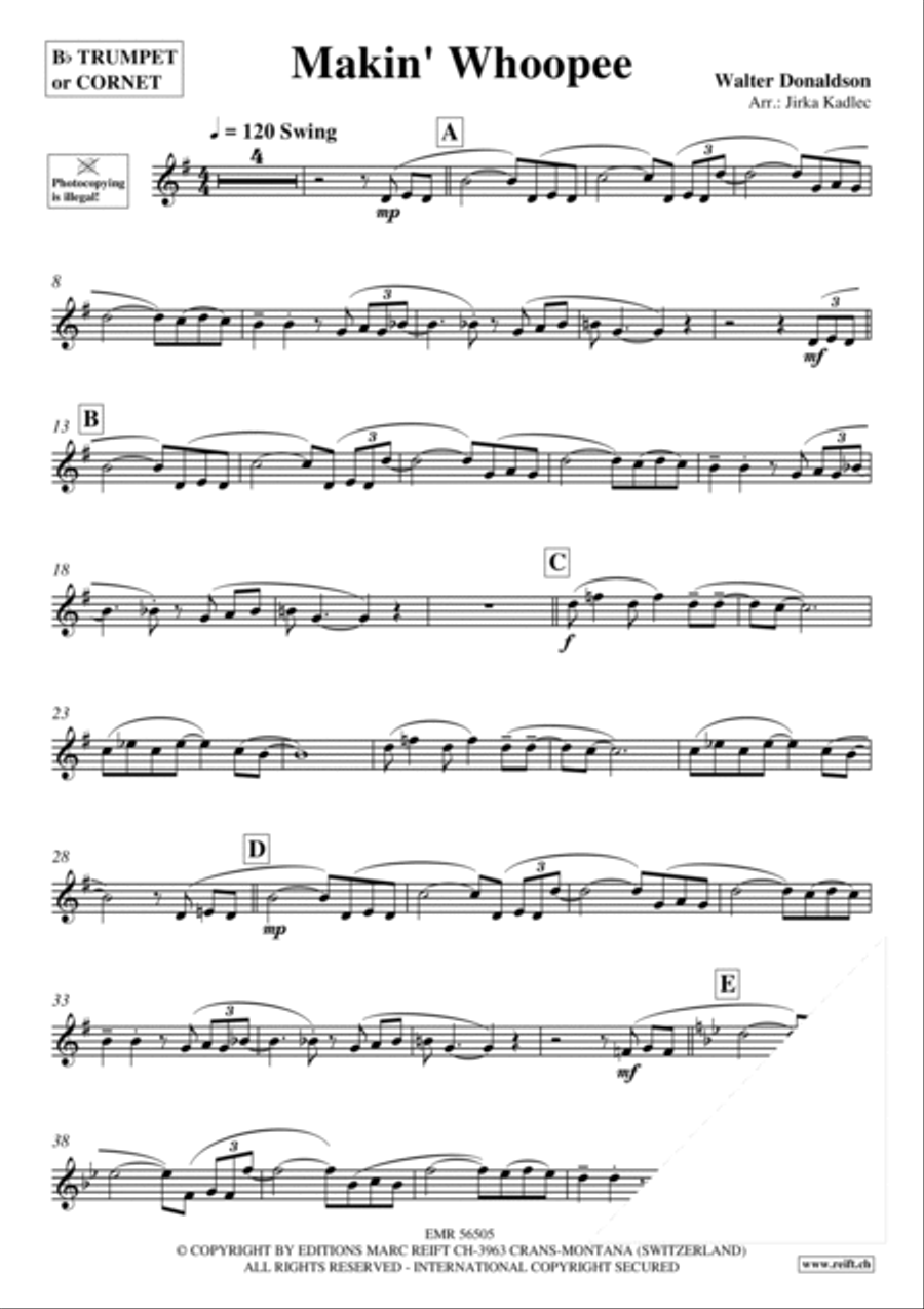Makin' Whoopee Makin' Whoopee Cornet scores gallery preview page 3