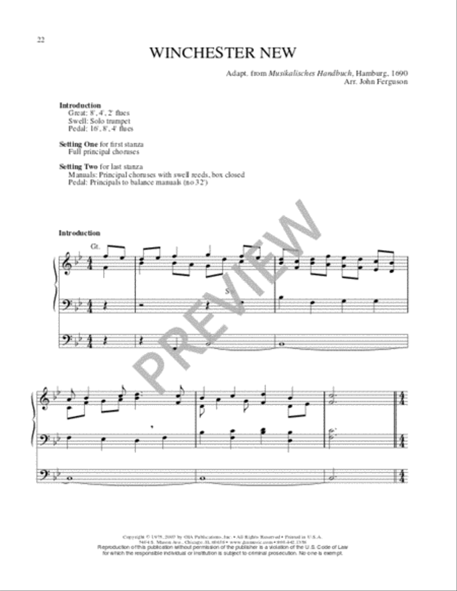 Hymn Harmonizations for Organ - Volume 1 Organ scores gallery preview page 22