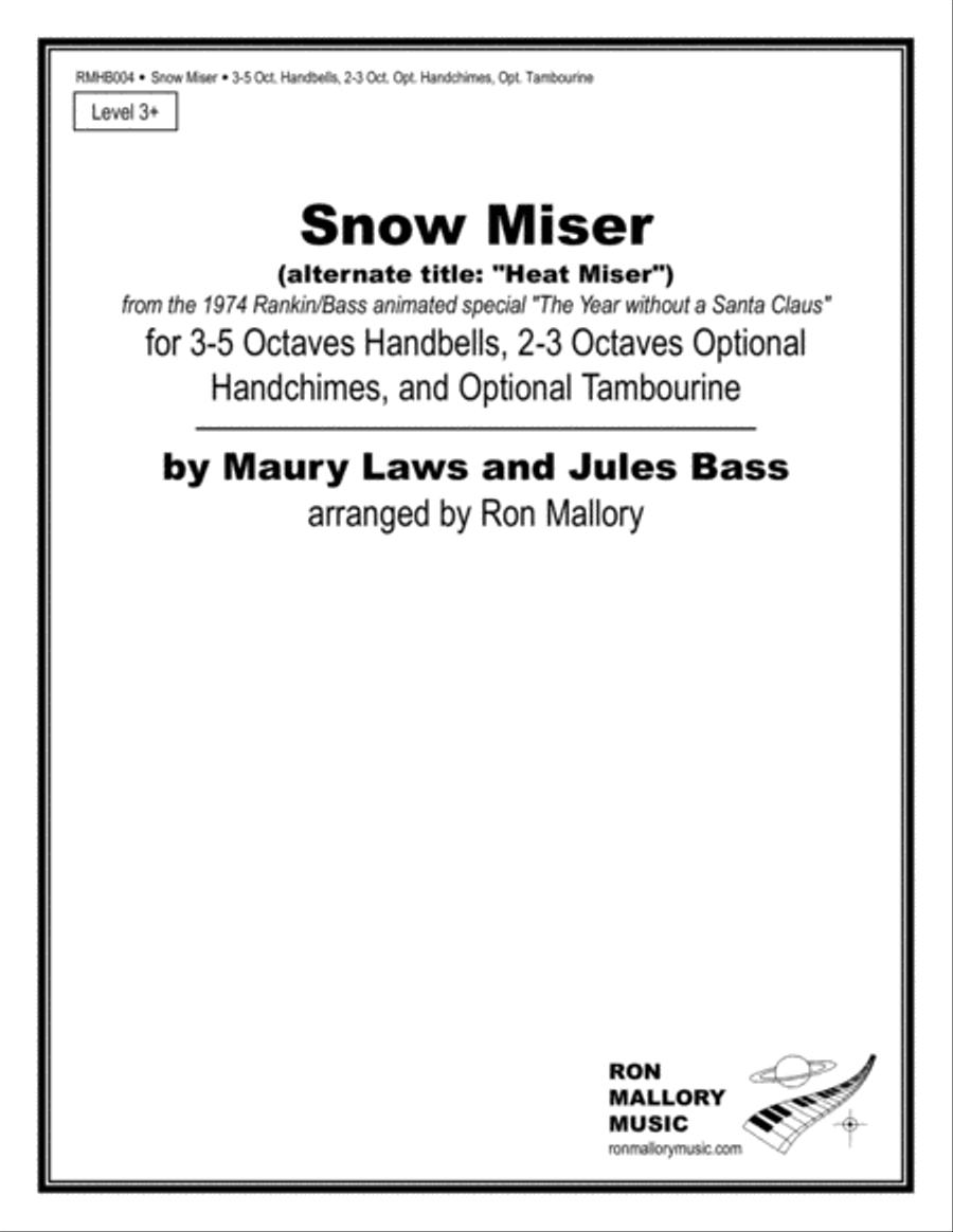 Snow Miser Handbell Choir scores gallery preview page 1