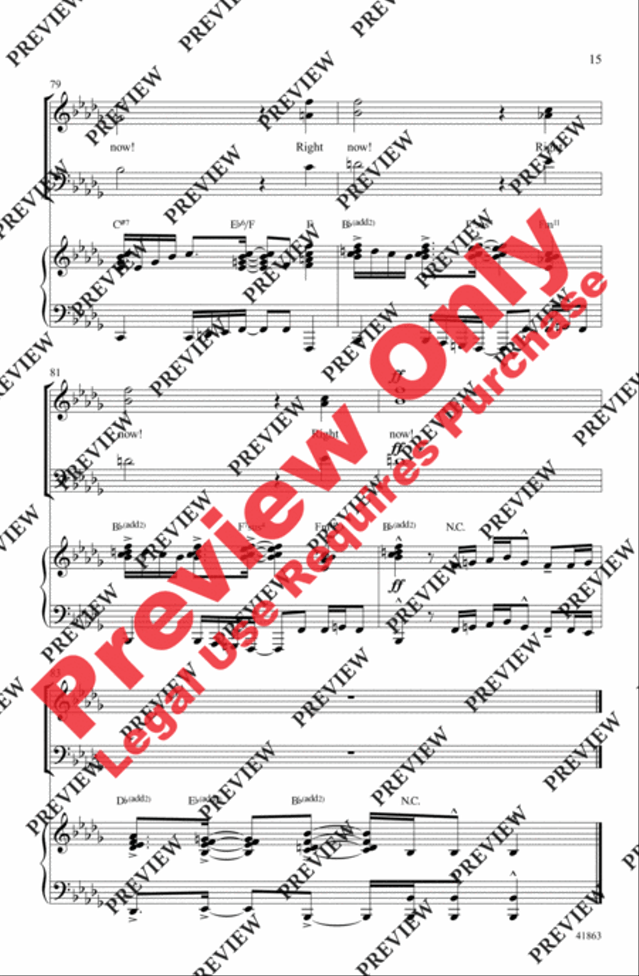 Right Now 3-Part scores gallery preview page 15