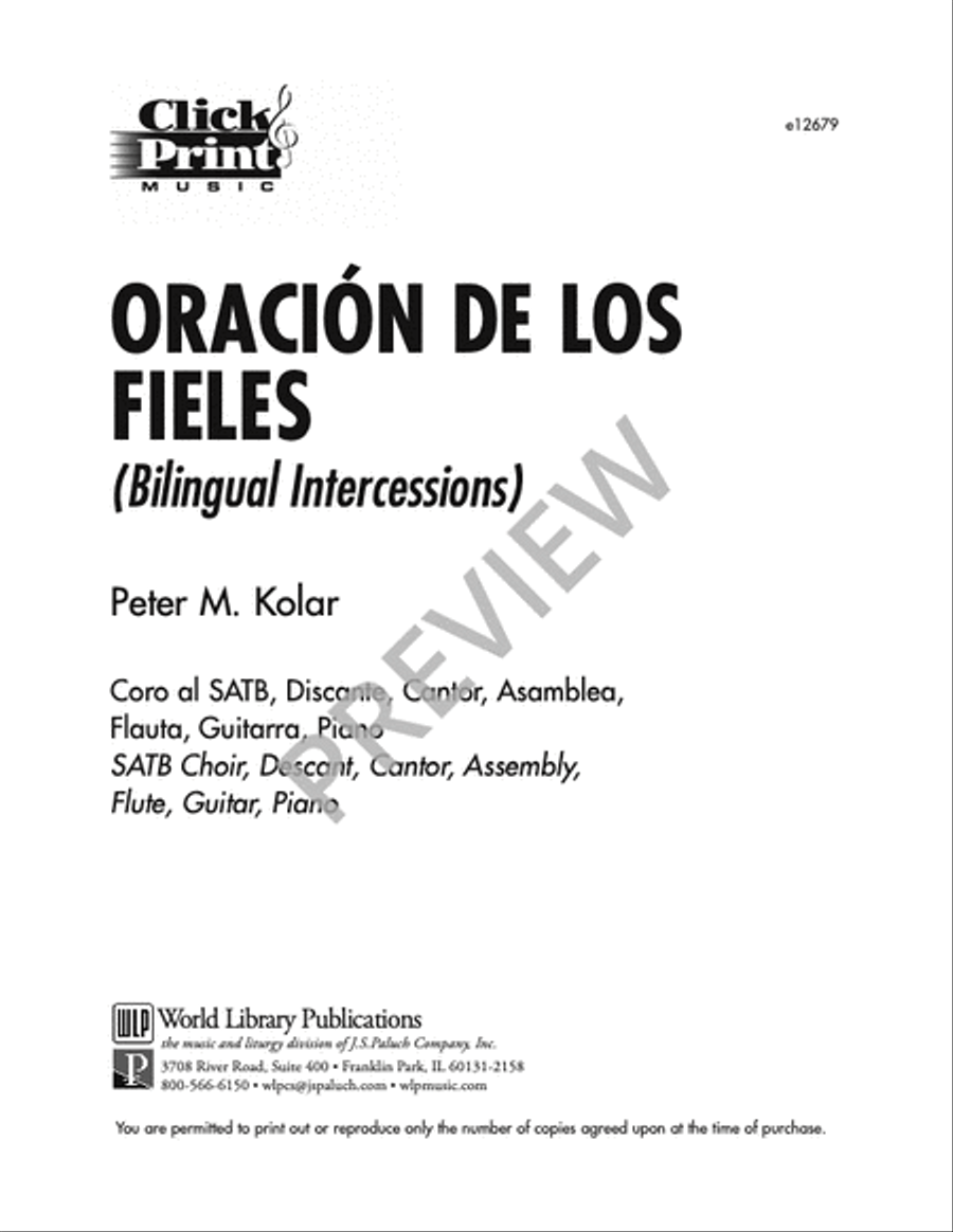 Oracion De Los Fieles Oracion De Los Fieles 4-Part scores gallery preview page 8