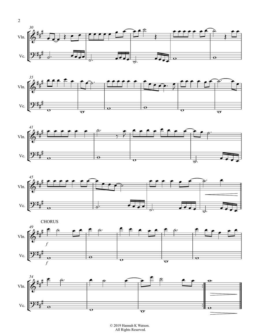 Halo String Duet scores gallery preview page 2