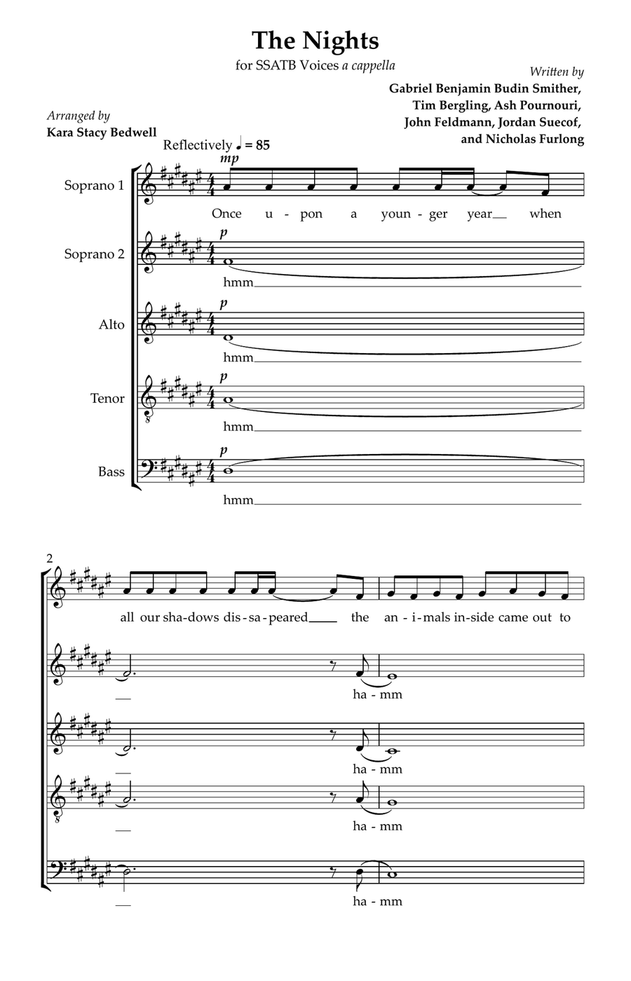 The Nights The Nights Divisi scores gallery preview page 1