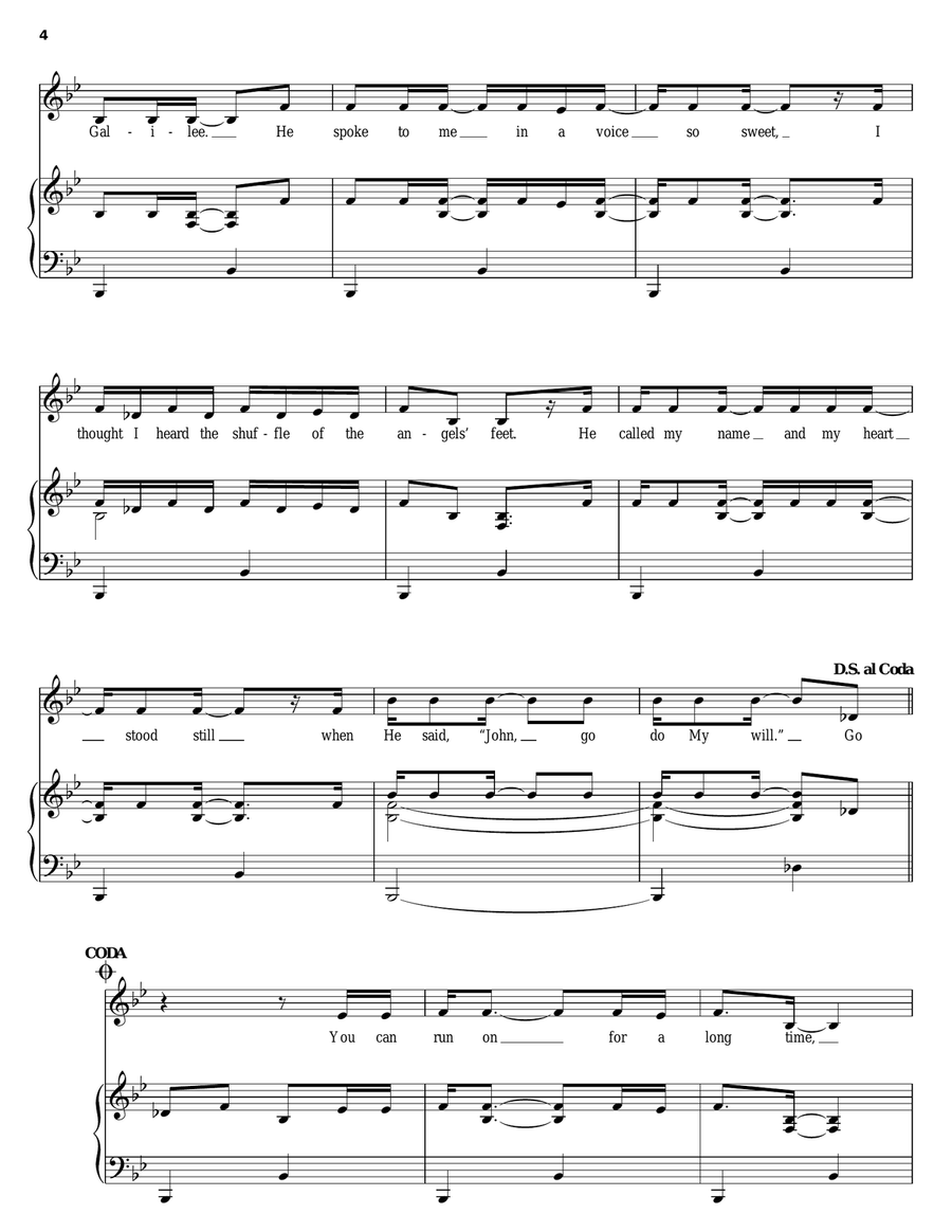 God's Gonna Cut You Down God's Gonna Cut You Down Piano, Vocal, Guitar scores gallery preview page 4