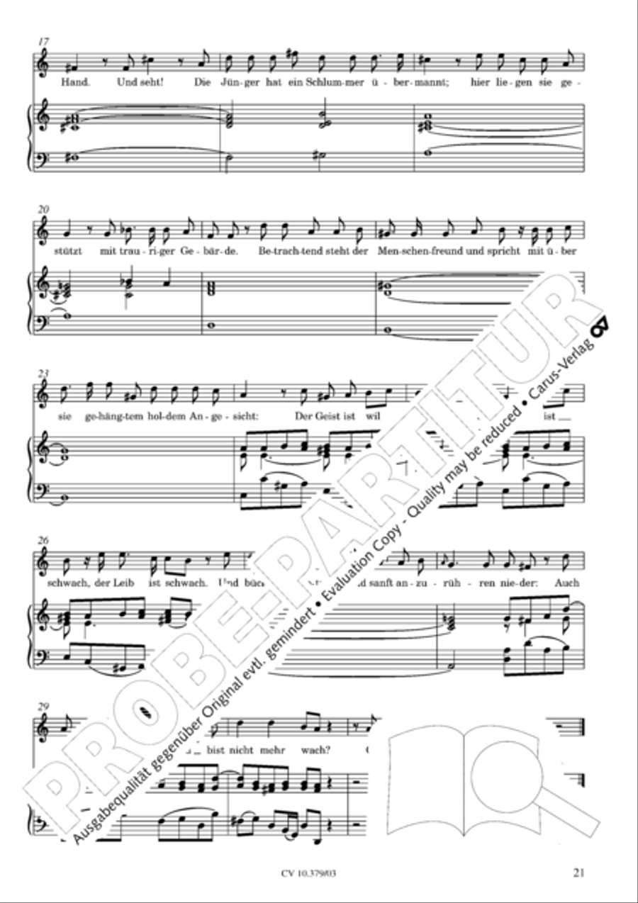Der Tod Jesu 4-Part scores gallery preview page 22