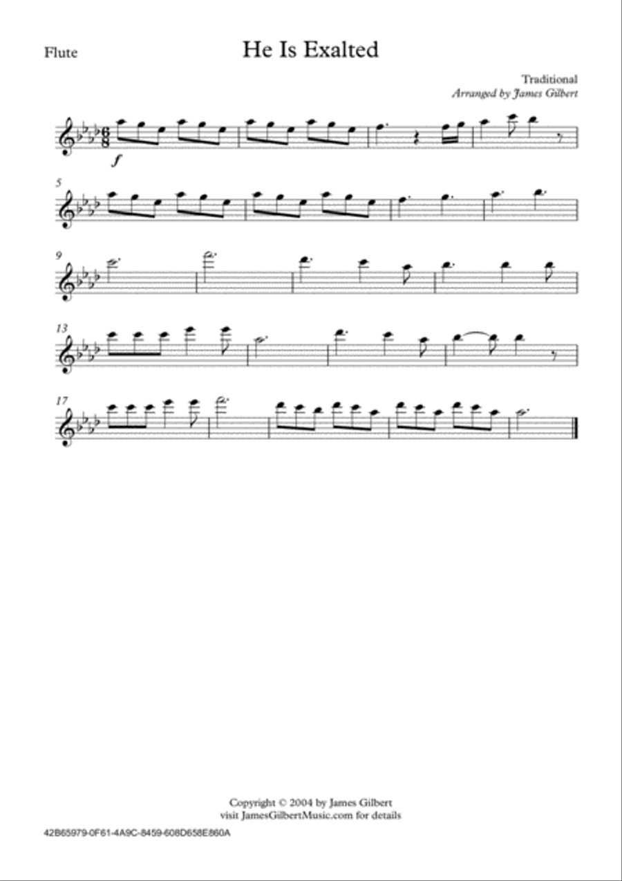 He Is Exalted He Is Exalted Full Orchestra scores gallery preview page 5