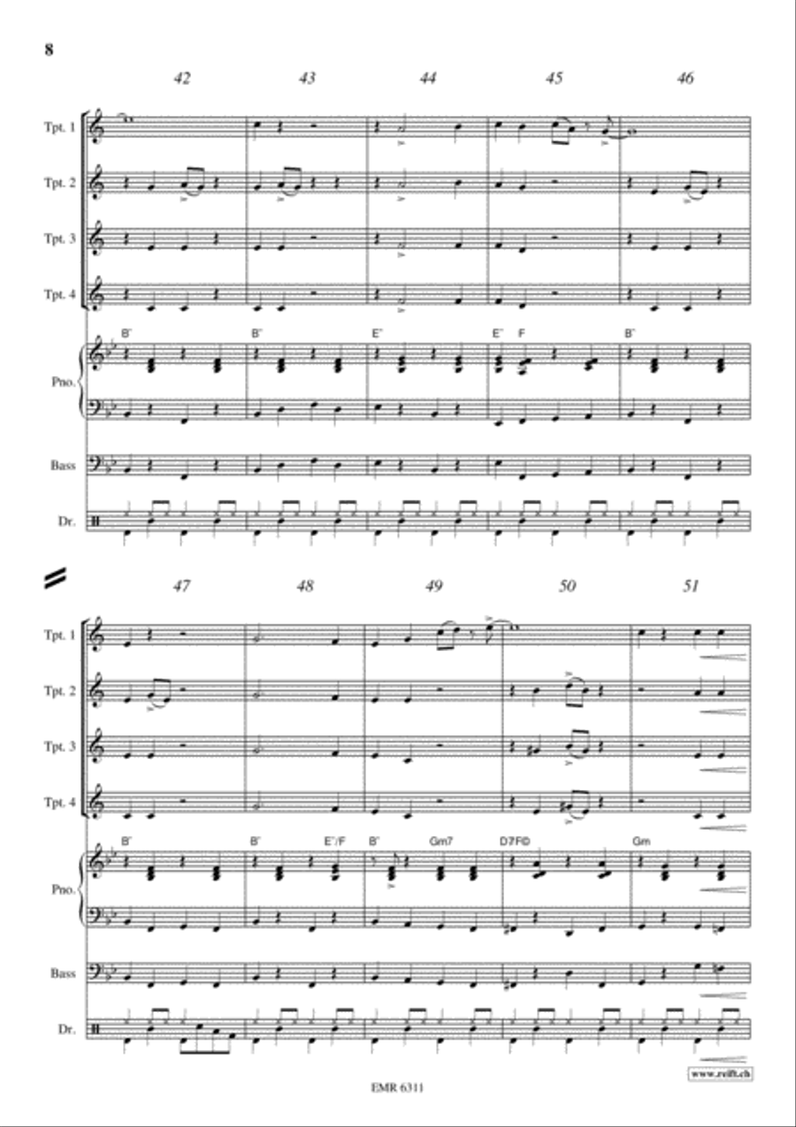 Battle Hymn Of The Republic Trumpet scores gallery preview page 8