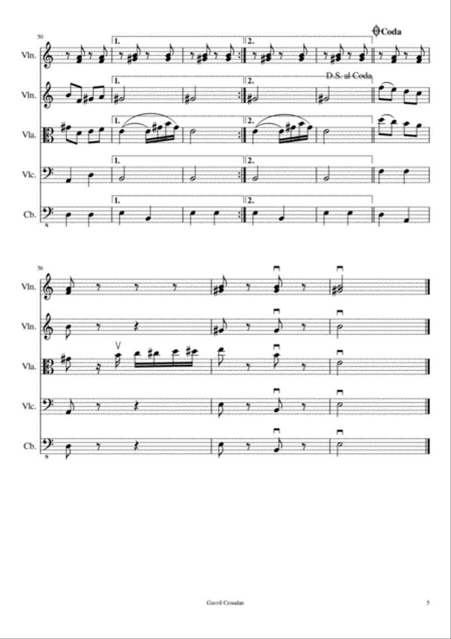 At the Rabbi's Feast At the Rabbi's Feast String Quartet scores gallery preview page 6
