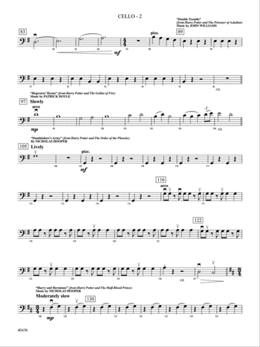 Harry potter sales cello music