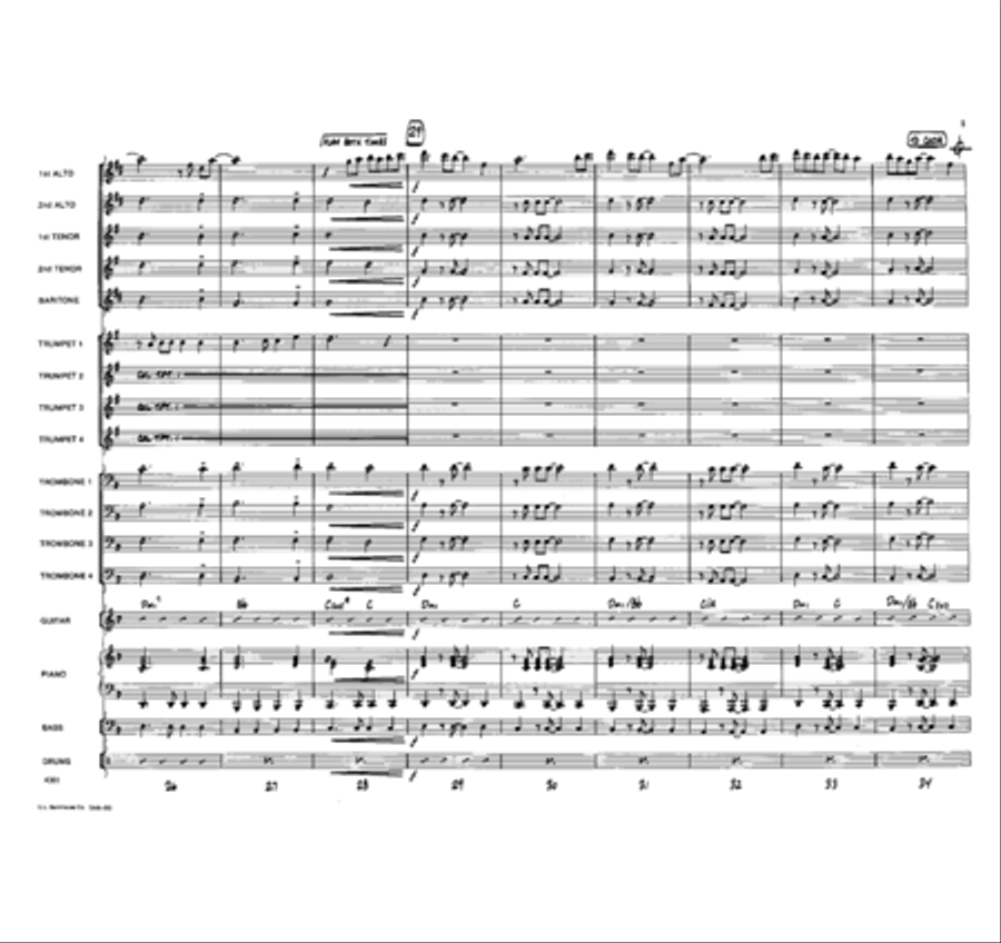 Missed You Jazz Ensemble scores gallery preview page 5