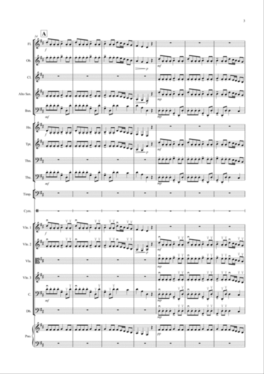 2 Classical Favourites for School Orchestra (volume one) Full Orchestra scores gallery preview page 3