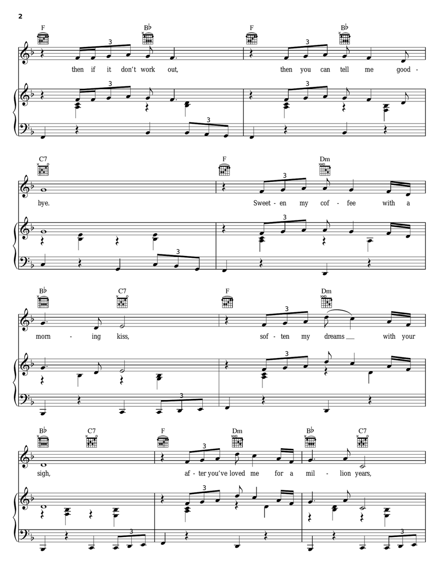 Then You Can Tell Me Goodbye Piano, Vocal, Guitar scores gallery preview page 2