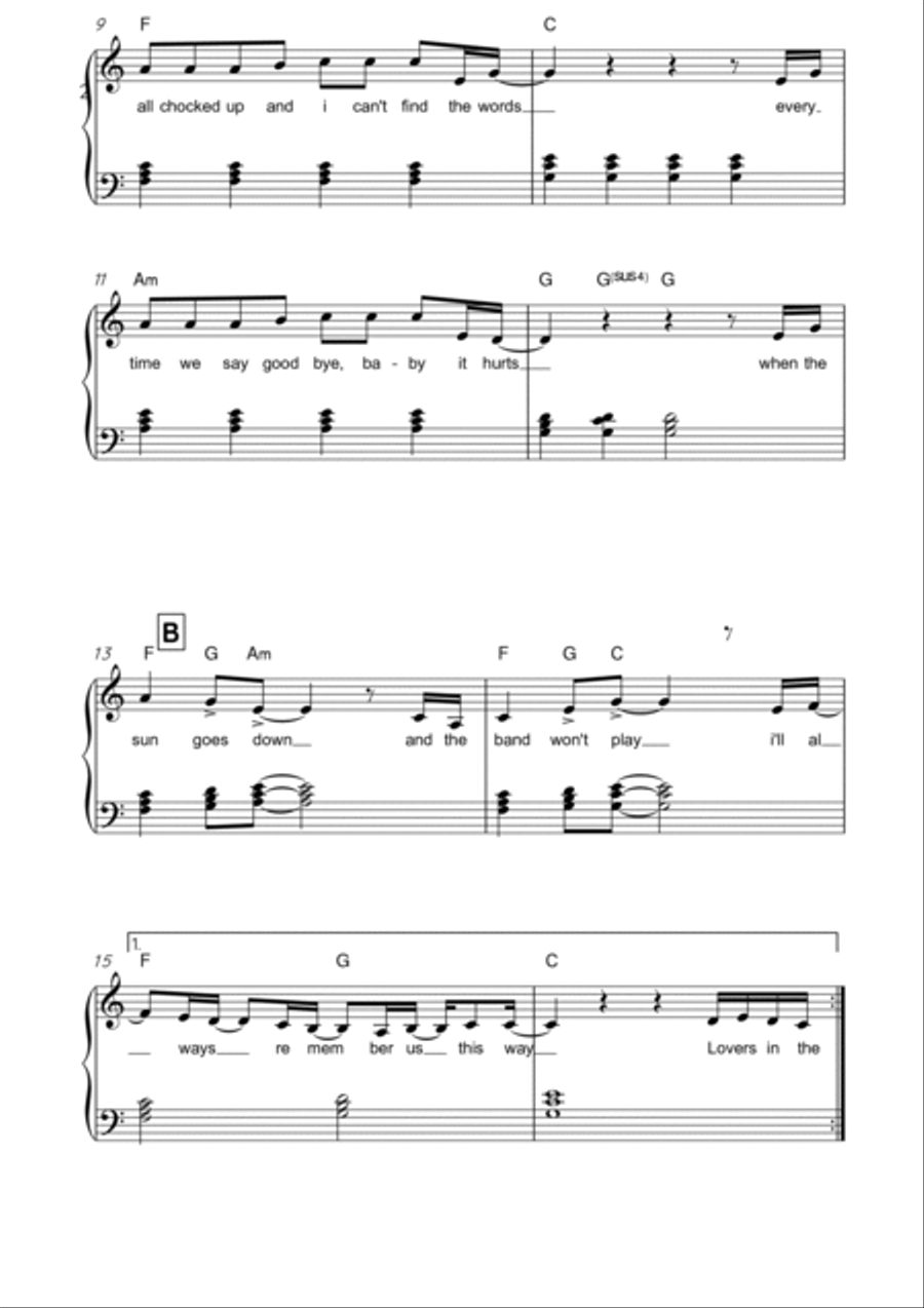 Always Remember Us This Way Voice scores gallery preview page 2