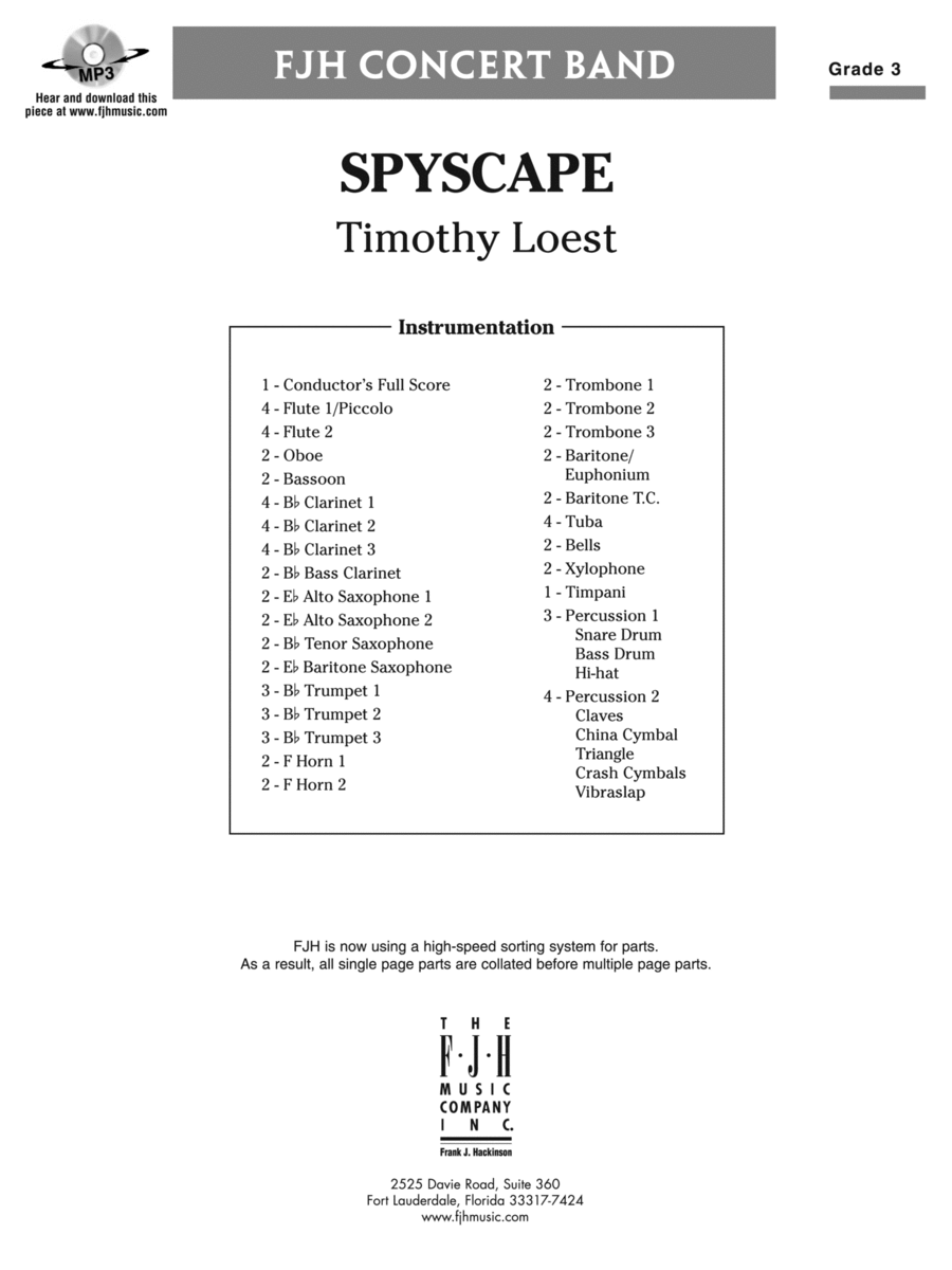 Spyscape: Score Concert Band scores gallery preview page 1