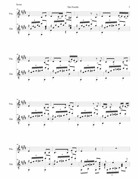 Die Forelle (The Trout) for violin and guitar image number null