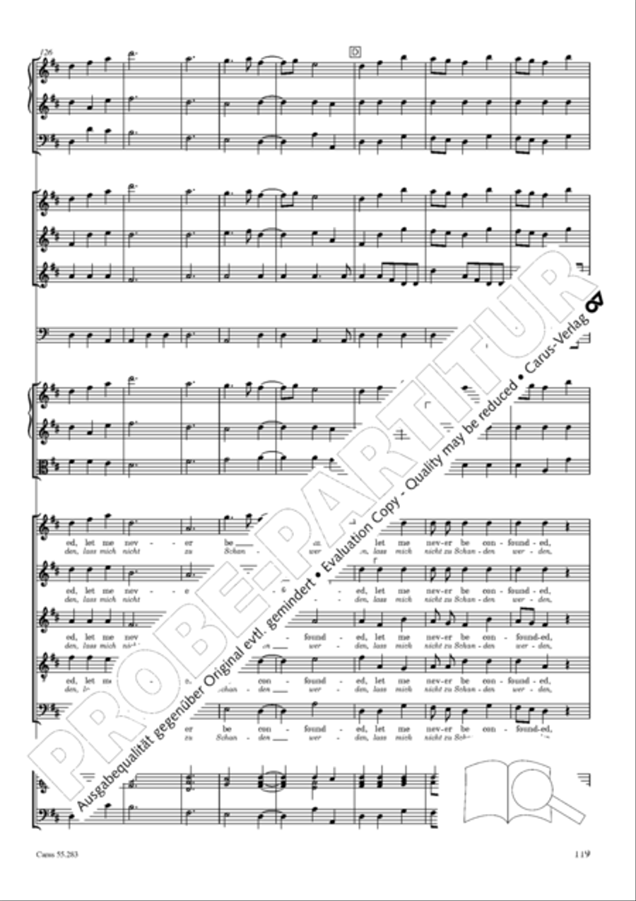 Te Deum for the Victory of Dettingen SSATB scores gallery preview page 136