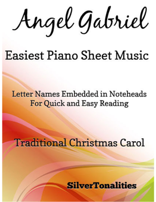 Book cover for Angel Gabriel Easiest Piano Sheet Music