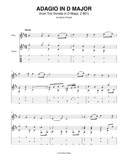 Adagio in D Major (from Trio Sonata in D Major, Z 801) image number null