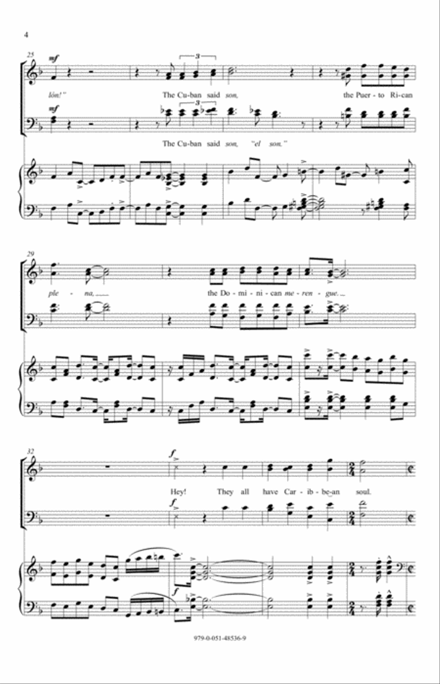 Alma Caribe (Caribbean Soul) 4-Part scores gallery preview page 4