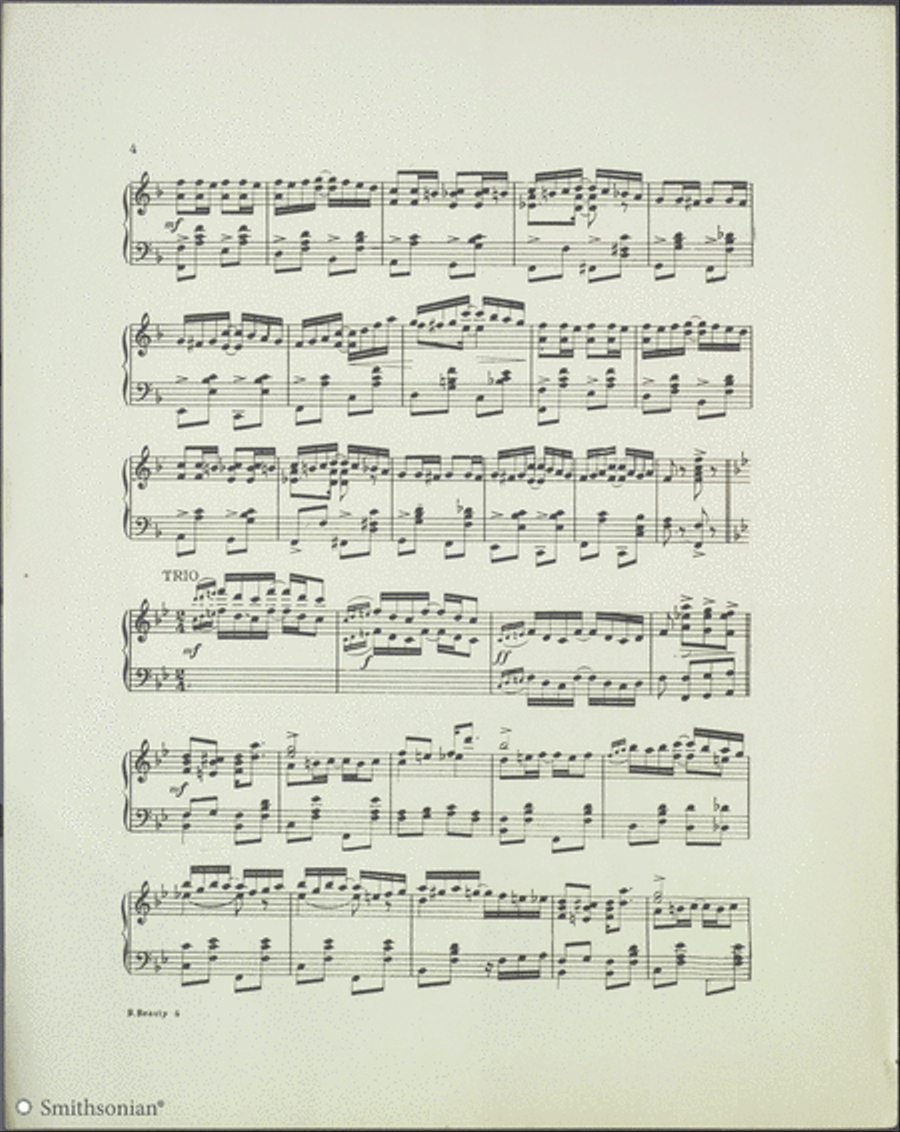 Black Beauty rag Piano Solo scores gallery preview page 4