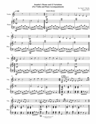 Juanito's Theme and 12 Variations