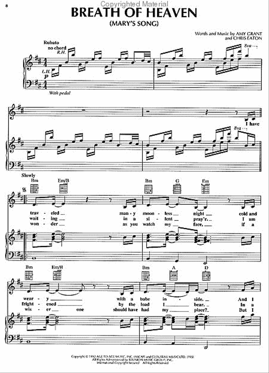 Amy Grant – Home for Christmas Piano, Vocal, Guitar scores gallery preview page 2