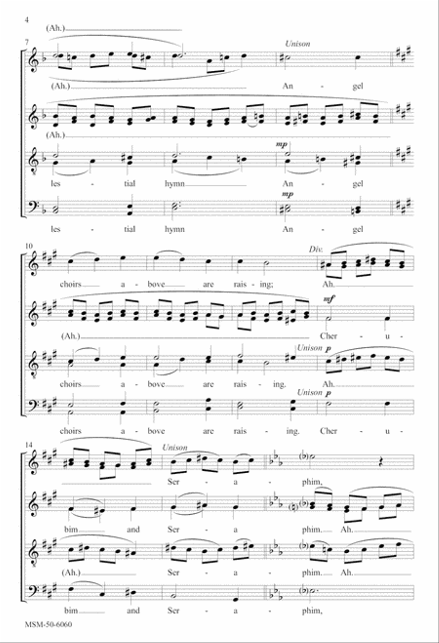 Five Choral Stanzas, Set 2 4-Part scores gallery preview page 4
