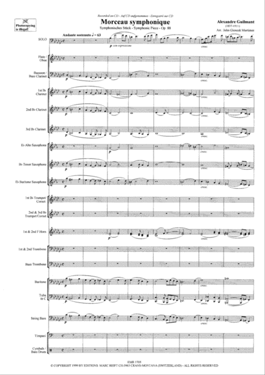 Morceau Symphonique Concert Band scores gallery preview page 4